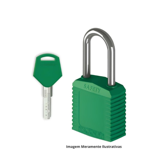 Cadeado Plástico Verde 38,0mm Haste Alumínio Unique com 1 Chave CALUVD140CD TAGOUT-2cf4290c-aca0-4a05-8839-73778e5eec5e