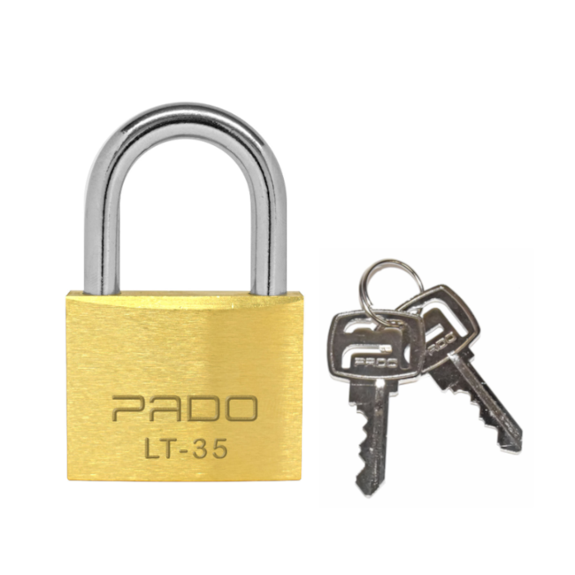 Cadeado Tradicional de Latão 35mm com Chave S1 LT-35 PADO-a1edeaaa-f4b6-4cce-a8fd-475ec377f2d0