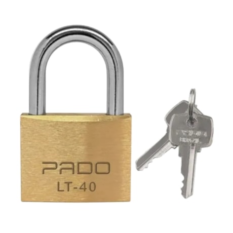 Cadeado Tradicional de Latão 40mm com Chave LT-40 PADO-34ed4509-261d-465d-86f6-f0cc61ad44b7