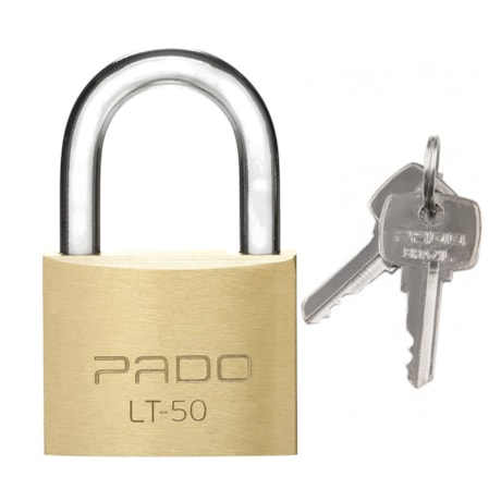 Cadeado Tradicional de Latão 50mm com Chave LT-50 PADO-65a01dde-7a49-433e-b152-e521c57e0a18
