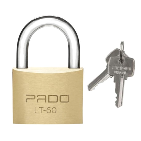 Cadeado Tradicional de Latão 60mm com Chave LT-60 PADO-eefba820-f6bf-4783-9ccb-38493611e93d