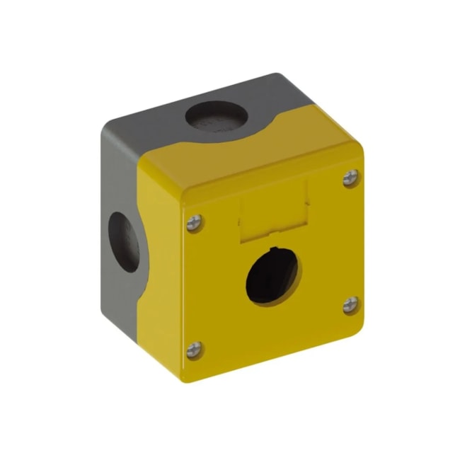 Caixa Botoeira Amarela 1 Furo 22mm Amarela CSW PBW-1Y WEG-9f501601-ddad-413d-b395-542e9eebc0f6