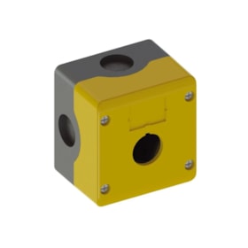 Caixa Botoeira Amarela 1 Furo 22mm Amarela CSW PBW-1Y WEG