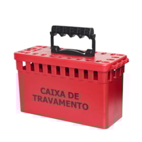 Caixa de Bloqueio Plástica para 26 Cadeados CBP26 TAGOUT