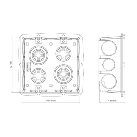 Caixa de Embutir 4x4 57500/042 TRAMONTINA ELETRIK-3a502315-9d21-4631-ab75-66cc180bcd6d