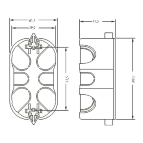 Caixa de Embutir Drywall 4x2 108mm de Comprimento 6890-24 PIAL-d736fcd3-0045-4899-b7eb-9fca40d45687