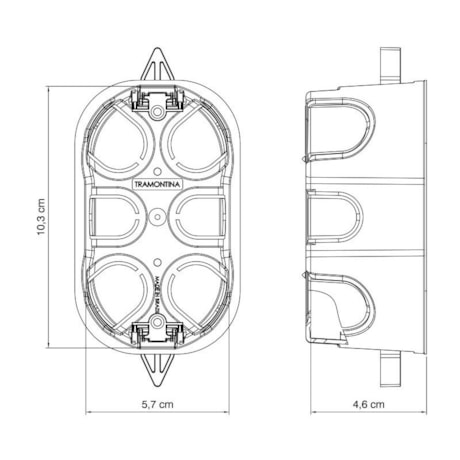 Caixa de Embutir Drywall 4x2 57500/071 TRAMONTINA ELETRIK-42cceba8-c4ab-4024-833b-e8411b9831e2