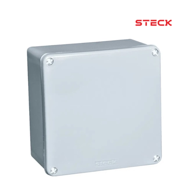 Caixa de Pasagem Cega PVC 100x100x60mm IP65 S107-ICE STECK-2a70a405-1a54-4e82-9c99-67a9b116d5c4
