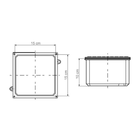 Caixa de Passagem 150x150 CP-1515 56123/002 TRAMONTINA ELETRIK-161284dd-1979-40ae-b9a8-037d24c599b2