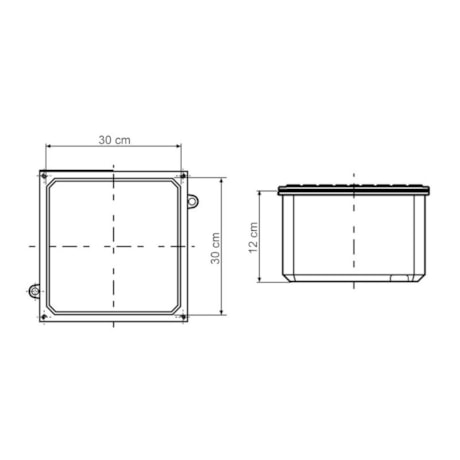 Caixa de Passagem 300x300 CP-3030 56123/004 TRAMONTINA ELETRIK-a621b2c3-04b9-4e3a-9f10-29faaaa623a7