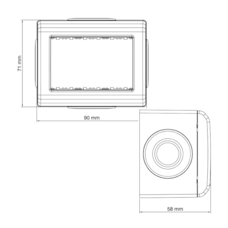 Caixa de Sobrepor 3 Postos para Eletrodutos e Canaletas Multiuso Branca 57304050 TRAMONTINA ELETRIK-96057614-a2df-4992-8818-ba7c238e66a4