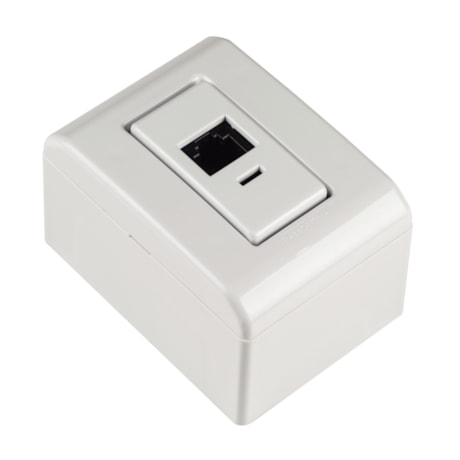 Caixa de Sobrepor com 1 Tomada RJ45 Cat.6 LizFlex Branca TRAMONTINA ELETRIK-a896b9a0-bce3-4df6-8cef-0c818b859712
