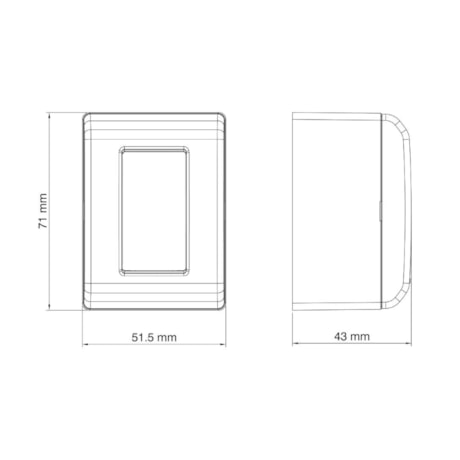 Caixa de Sobrepor com 1 Tomada RJ45 Cat.6 LizFlex Branca TRAMONTINA ELETRIK-2fa412cd-ba86-4bfb-b9a9-34f45b799d58