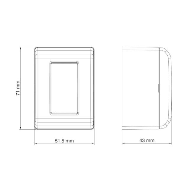 Caixa de Sobrepor com 1 Tomada RJ45 Cat.6 LizFlex Branca TRAMONTINA ELETRIK-6082ed2e-2d94-4e00-b9fe-cfa16df9a71b