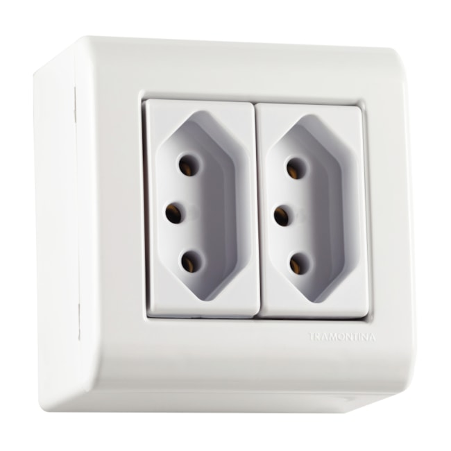 Caixa de Sobrepor com 2 Tomadas 2P+T 10 A 250V 57304012 LizFlex TRAMONTINA ELETRIK-2dfb873b-d55f-4742-86b3-a4a02ec49df8