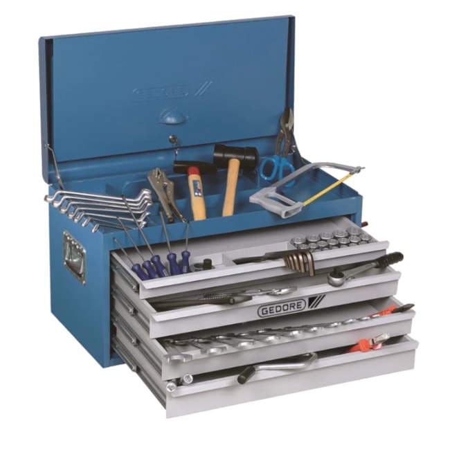 Caixa Gabinete com 4 Gavetas 1 Bandeja e 108 Peças 1002GM GEDORE-8f3f6306-9d7c-4bab-b58e-1cfd17622292