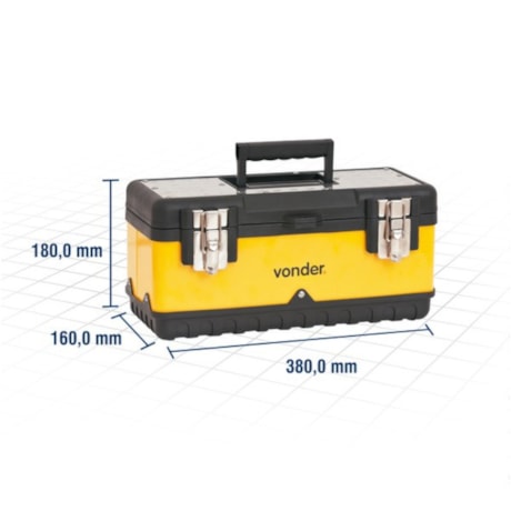 Caixa Metálica para Ferramentas com Capacidade para 8 Kg CMV 0380 VONDER-bc2b504f-49f2-44d1-b0d2-400831c2bd09