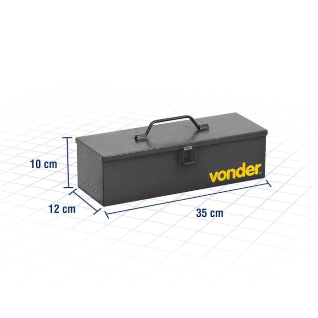 Caixa Metálica para Ferramentas Hobby 35cm 6115351211 VONDER-44a60d03-ffa3-4a8f-a311-0291750b4acd