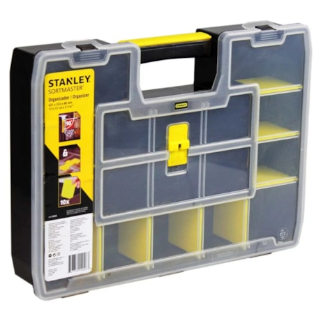 Caixa Organizadora Plástica com 17 Compartimentos Softmaster STST14026 STANLEY