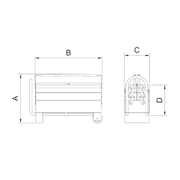 Caixa para Ferramenta Sanfonada com Rodas 5 Gavetas e 65 Peças 44952665 TRAMONTINA-45f157ff-12e4-46c0-9670-271b5d0a6ef1