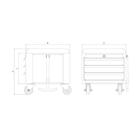 Caixa para Ferramentas 3 Gavetas 39cm 44952/700 TRAMONTINA PRO