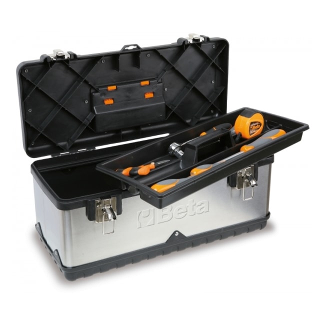 Caixa para Ferramentas de Inox com Divisória e Fecho 021170502 BETA-6a37cd8c-ab01-4066-859b-f305b1d1cd77