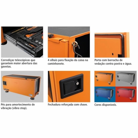 Caixa para Ferramentas Pickup Box Laranja 44958/008 TRAMONTINA PRO-4476871b-0b1e-440b-9890-cfd210419c2c