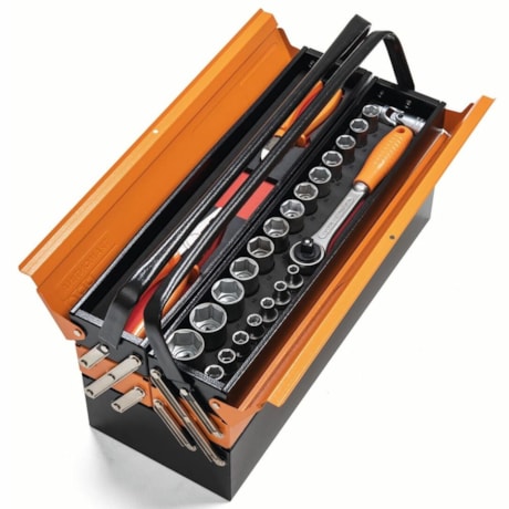 Caixa para Ferramentas Sanfonada com 5 Gavetas e 57 Peças 44952/957 TRAMONTINA PRO-93fc7385-d05d-4b50-ae93-1759b9b25011