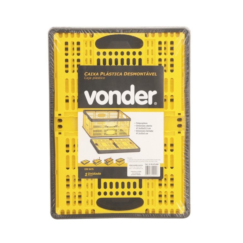 Caixa Plástica Desmontável CDV 0475 6105475000 VONDER - Anhanguera