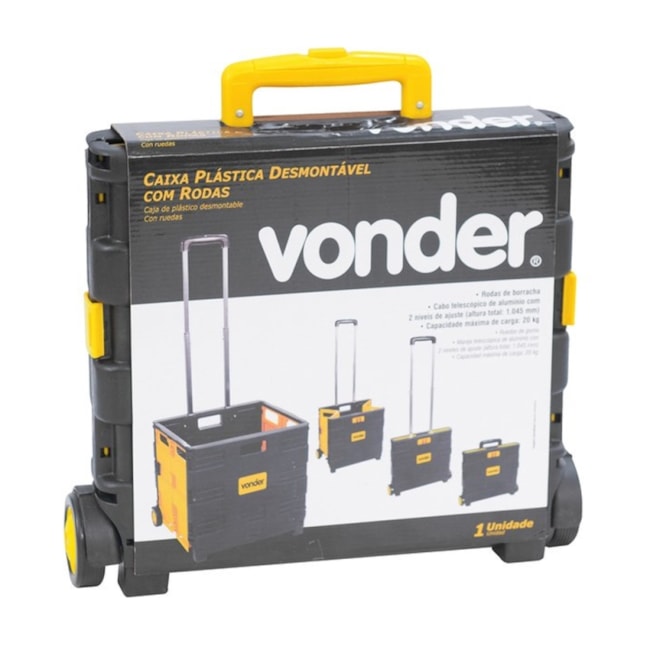 Caixa Plástica Desmontável para Ferramentas com Rodas 6105000380 VONDER-30f6da60-7e7d-43c6-b68e-ebc698e5d877