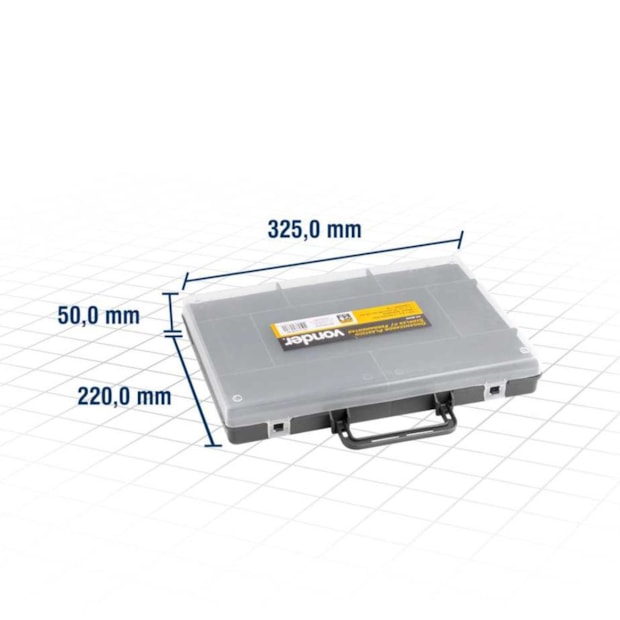 Caixa Plástica Organizadora com 8 Divisórias Fixas 6107802000 VONDER-6bac378c-eee0-426c-892d-d6431b8e8ce9