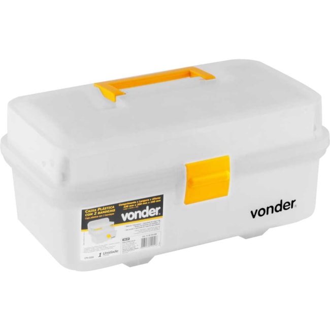 Caixa Plástica para Ferramentas 13'' 330x200x160mm 6105350000 VONDER-0b9ee5b2-4523-4d4d-9d3f-a567cd458e28