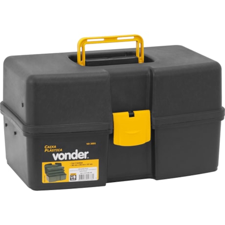 Caixa Plástica para Ferramentas 14'' com 3 Bandeja 6107300100 VONDER-46348a56-45a7-4afb-b04b-9ad5cfec7d92