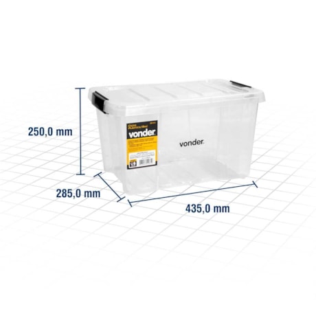 Caixa Plástica para Ferramentas 15'' 435x285x250mm 6105000015 VONDER-c11ff920-7276-44c9-8c14-a1615fe2c602