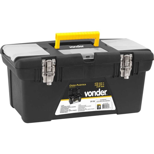 Caixa Plástica para Ferramentas 18'' CPV190 6105190000 VONDER-9cf1d2a1-30d0-4240-8a90-2225ef697444