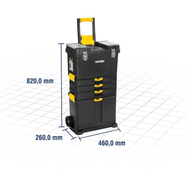 Caixa Plástica para Ferramentas 18'' CRV0500 6105050000 VONDER-3686ad01-1558-4bd9-bfd0-828f0c177db5