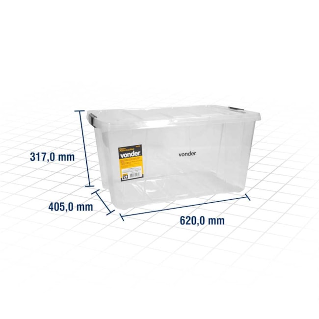 Caixa Plástica para Ferramentas 24'' 20x405x317mm 6105000028 VONDER-879fece8-f470-4fd7-812a-8002fbea2423