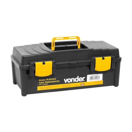 Caixa Plástica para Ferramentas 8'' VD4038 6107403800 VONDER-39ac03b6-3713-4df6-9d3e-d5336bb4a858