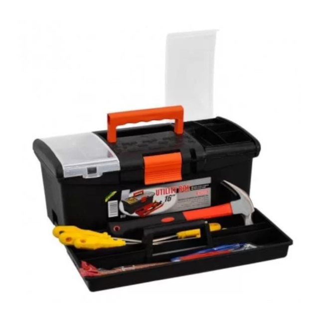 Caixa Plástica para Ferramentas com Bandeja Removível CF-27 SÃO BERNARDO-d90db1e2-0fa1-43bd-b0b9-bc7606b03c3a