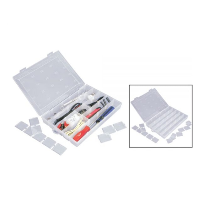 Caixa Plástica para Ferramentas com Divisórias Fixas UT-121 SÃO BERNARDO-a640f00d-e3c7-4997-a08f-84c0f463458c