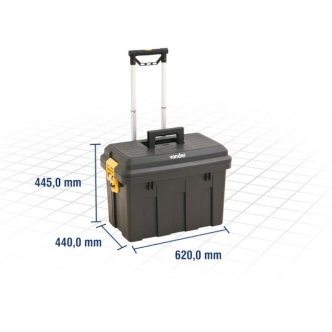 Caixa Plástica para Ferramentas com Rodas e Bandeja Removível CRV 0200 VONDER-0f57983c-b18d-40f3-9daf-dc70191e2150