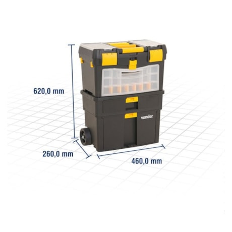 Caixa Plástica para Ferramentas com Rodinha 6105010000 VONDER-595ba140-04bc-4a9d-a60d-82617214b28c