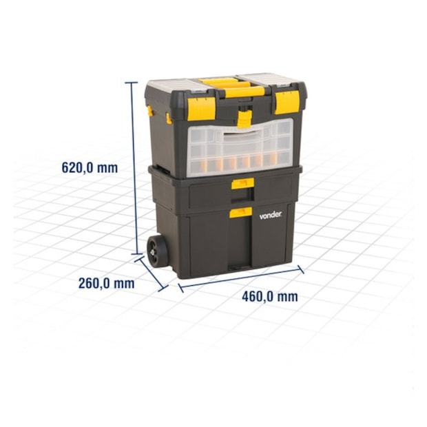 Caixa Plástica para Ferramentas com Rodinha 6105010000 VONDER-7dbfb1ee-d46e-4977-b6f2-6da73ea129c7