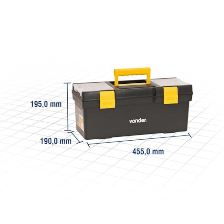 Caixa Plástica para Ferramentas CPV 0455 6105455000 VONDER-90210ce1-be8f-480a-9546-b15cacc1c7e7