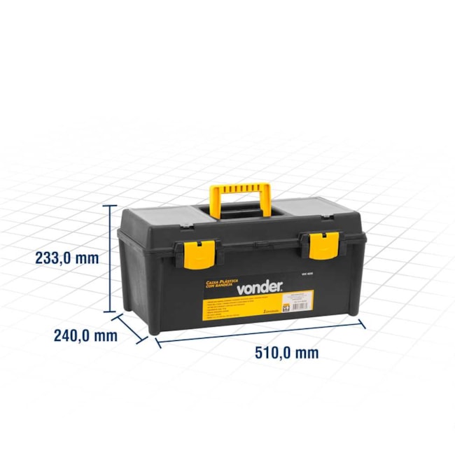 Caixa Plástica para Ferramentas VDC-4035 6107403500 VONDER-17e8a4a0-8c09-40e0-9db7-38f26751a104