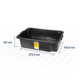 Caixa plástica para Massa 40 Litros 3315400000 VONDER