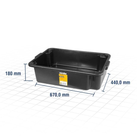 Caixa plástica para Massa 40 Litros 3315400000 VONDER-157a34f6-f0fc-4c34-b354-140743fb471b