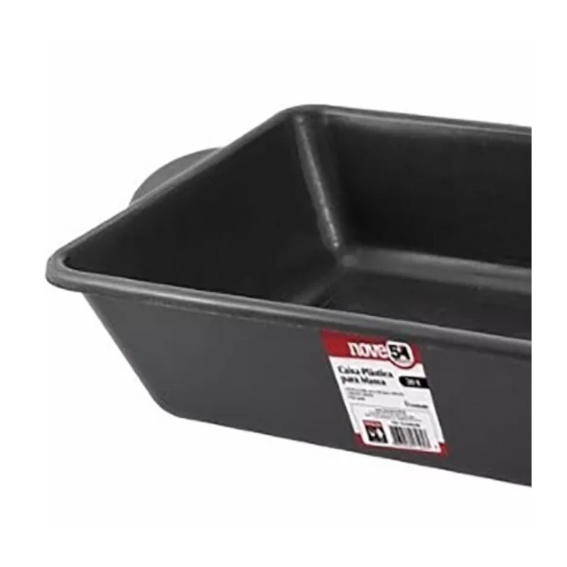 Caixa Plástica para Massa Preta 20L 3315002954 NOVE54 - Anhanguera