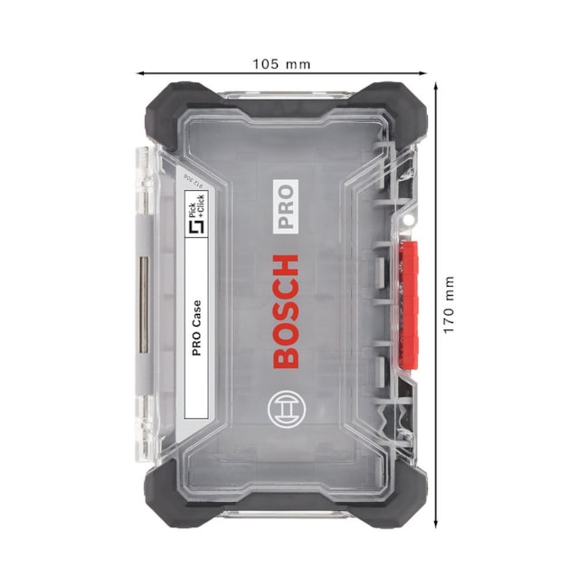 Caixa Plástica PRO Modular Pick and Click para Ferramentas Tamanho Médio 4.5
