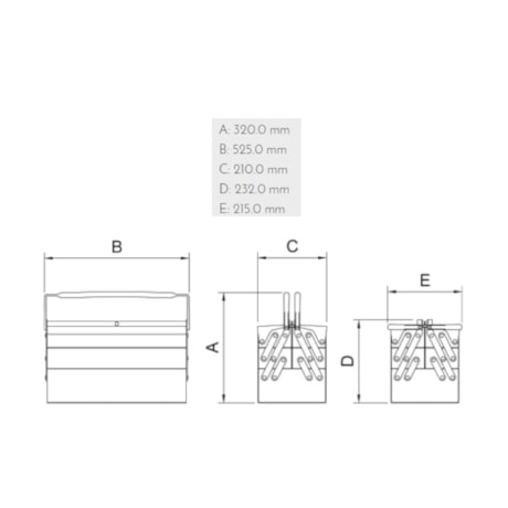 Caixa Sanfonada para Ferramentas com 5 Gavetas 44952/000 TRAMONTINA PRO-278a6614-a92f-40ad-9a67-89bc3c807481